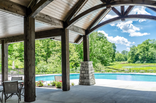 Third image of Crooked Tree Preserve pool house overlooking the nature preserve